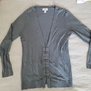 Ann Taylor Loft cardigan with Bead detail